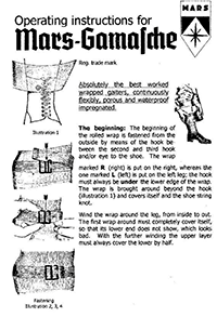 How to wrap puttees-period instructions